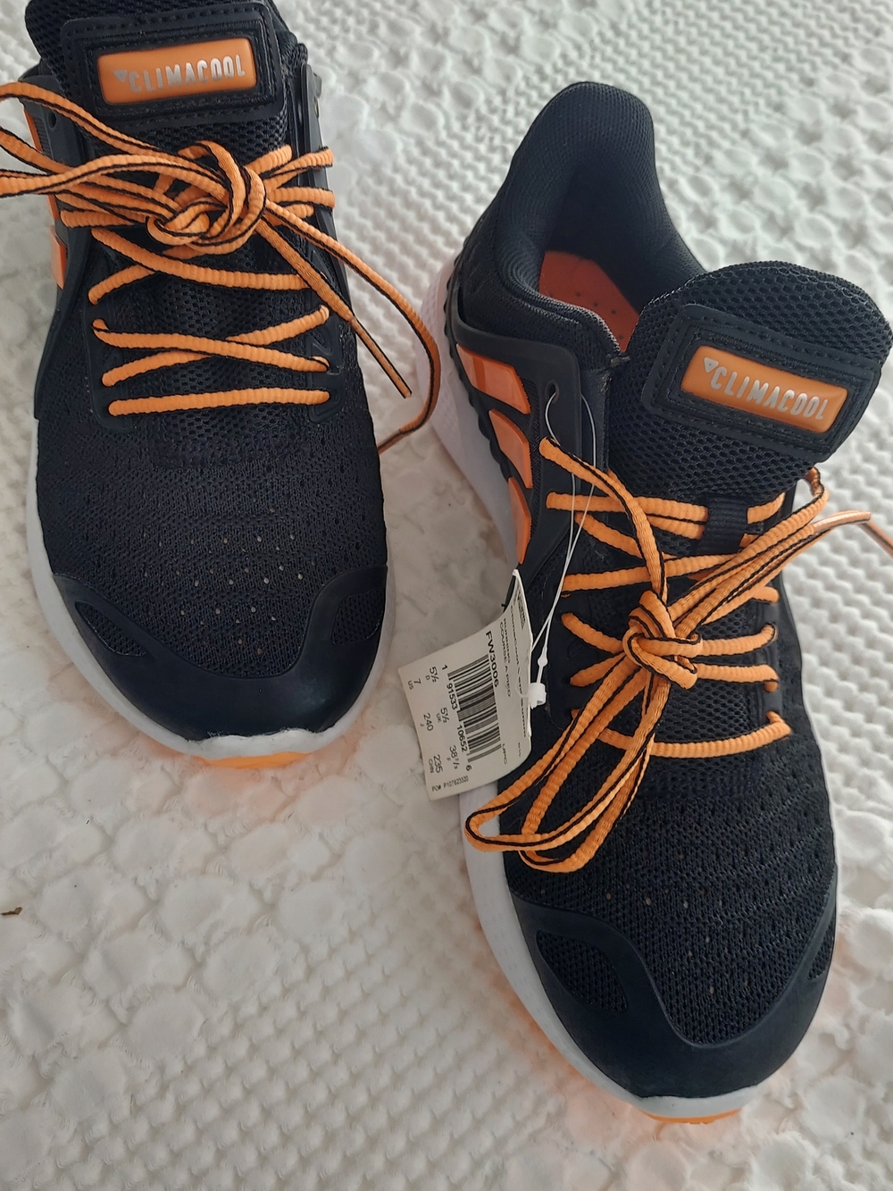 adidas Women's Black and Orange Climacool Athletic Shoes